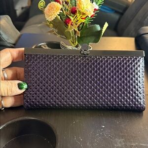 Beautiful Purple Woven Clutch